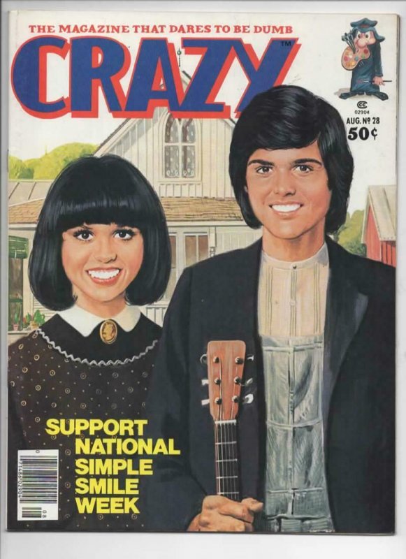 CRAZY #28 Magazine, VF/NM, Donny and Marie Osmond, 1973 1977, more in store 