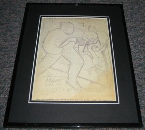 Carl Pfeufer 1942 Human Torch #8 Framed Sketch Official Reproduction