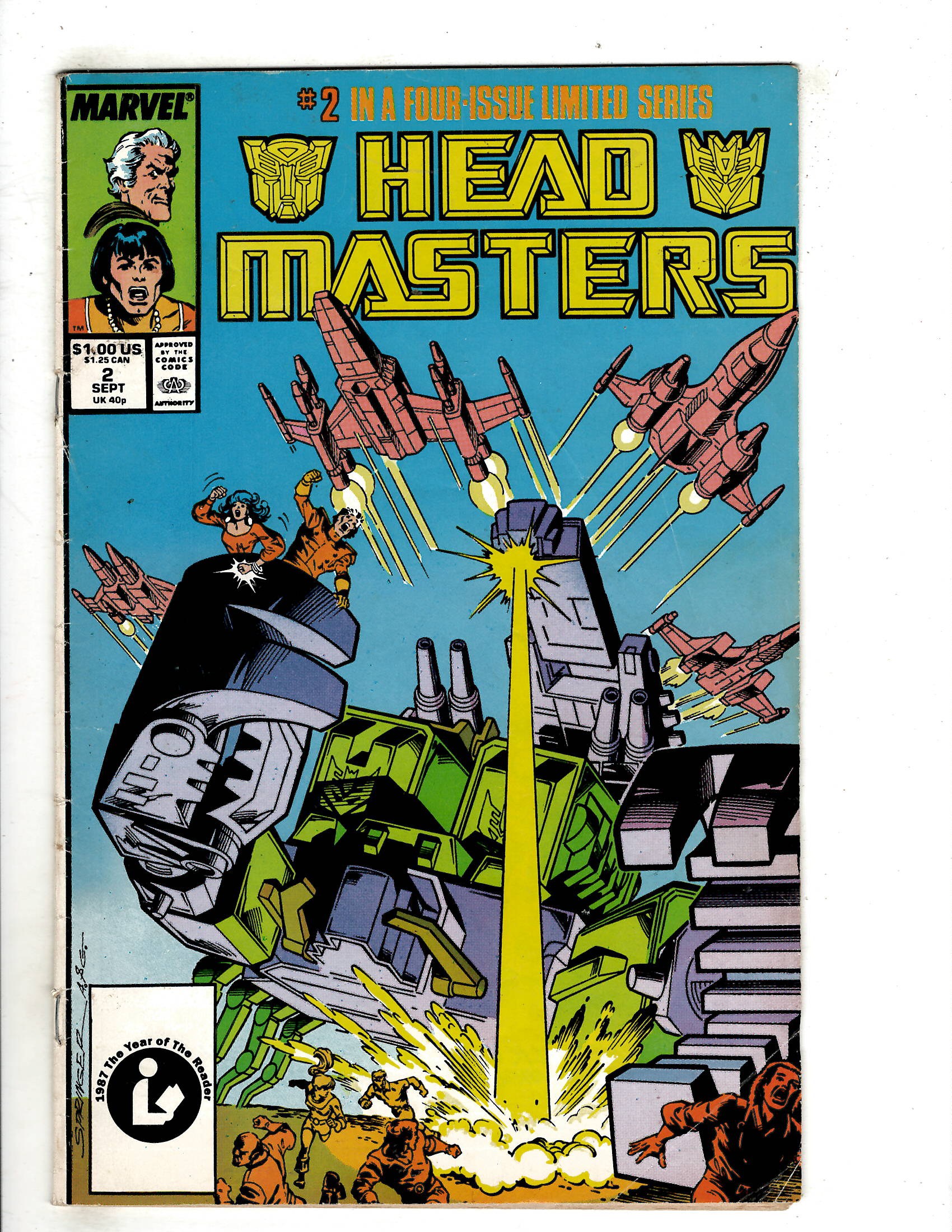 The Transformers Headmasters 2 (1987) EJ5 Comic Books Copper Age