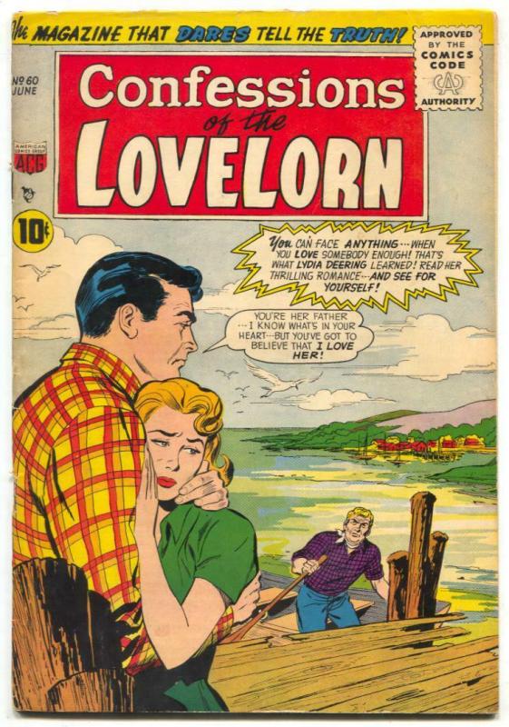 Confessions of The Lovelorn #60 1955- ACG Romance VG+ 