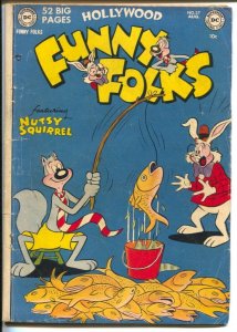 Hollywood Funny Folks #37 1951-DC- Nutsy Squirrel-Dizzy Dog-Sheldon Mayer -VG