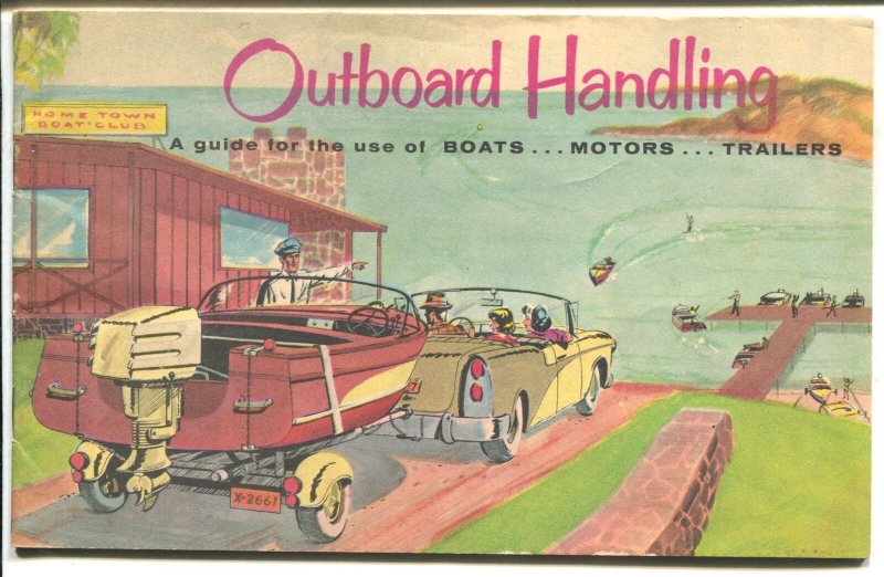 Outboard Handling #4162 1960-boat, motor & trailer use-comic art-VG