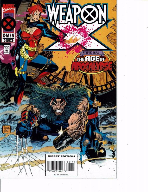 Lot Of 2 Marvel Comic Books X-Men #38 and Weapon X #1 Ironman  ON5