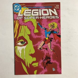 Legion Of Super-Heroes 16 1985 Signed by Steve Lightle DC Comics Vf
