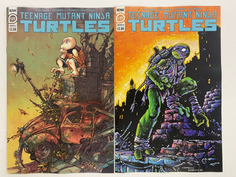 TEENAGE MUTANT NINJA TURTLES #127 CVR A + B EASTMAN VAR NM 1st VENUS TMNT 2022