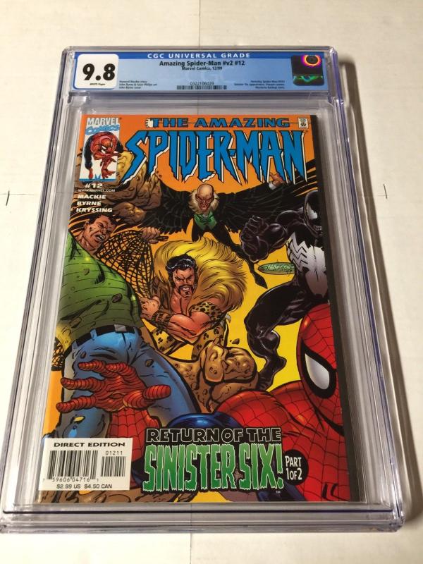 Amazing Spider-man 12 Cgc 9.8 1999 Series Volume Vol V 2 Two Legacy # 453