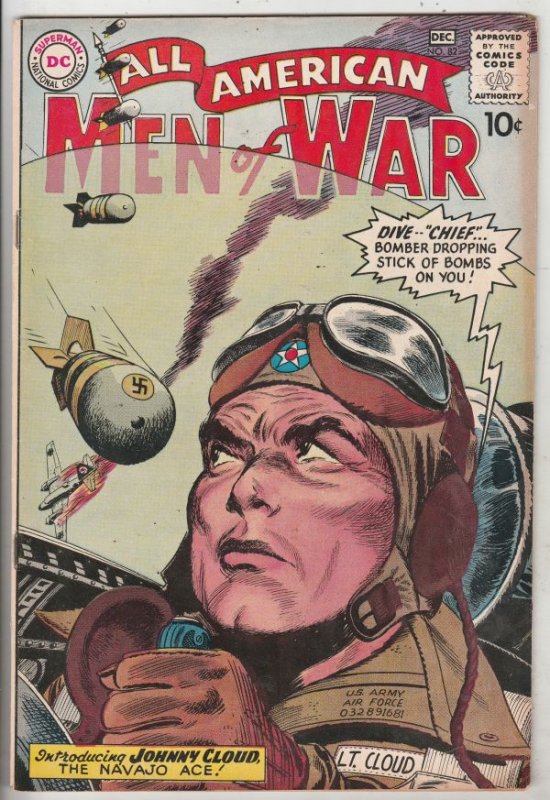 All-American Men of War #82 (Dec-60) VF+ High-Grade Johnny Cloud