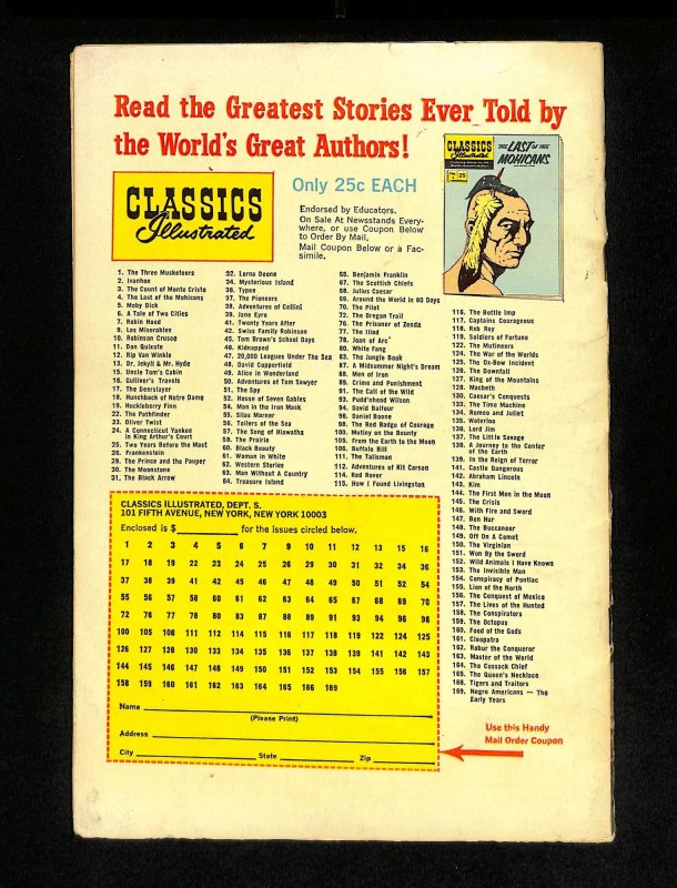 Classics Illustrated #168