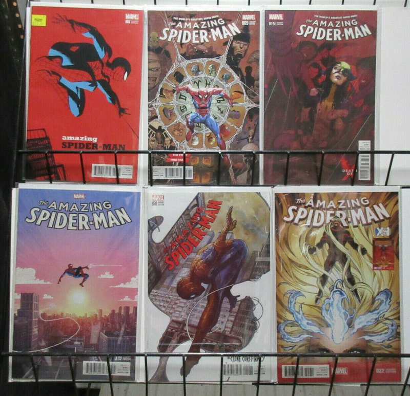 Amazing Spider-Man Variant Lot of 6Diff from #17-22 (Marvel 2016) Cho Bianchi ++