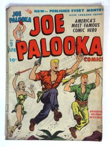 Joe Palooka #9 Droote Island Mystery Ham Fisher Harvey (1947) VG
