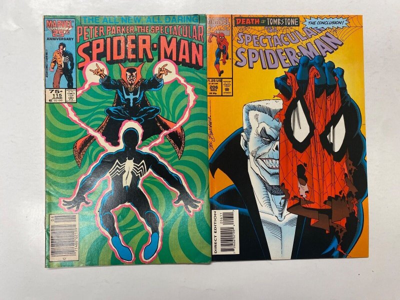 4 MARVEL comic books Peter Parker, Spectacular #103 104 115 206 75 KM14