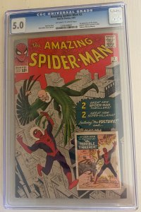 The Amazing Spider-Man #2 (1963) CGC Graded 5.0