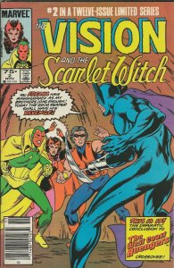 Vision and the Scarlet Witch #2 Vintage 1985 Marvel Comics Wandavision Newsstand