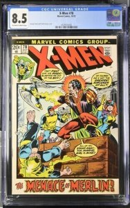 X-Men #78 1972 Marvel Comics CGC 8.5
