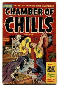 Chamber of Chills #7 violent pre-code horror-SOTI-decapitations-flaming flesh