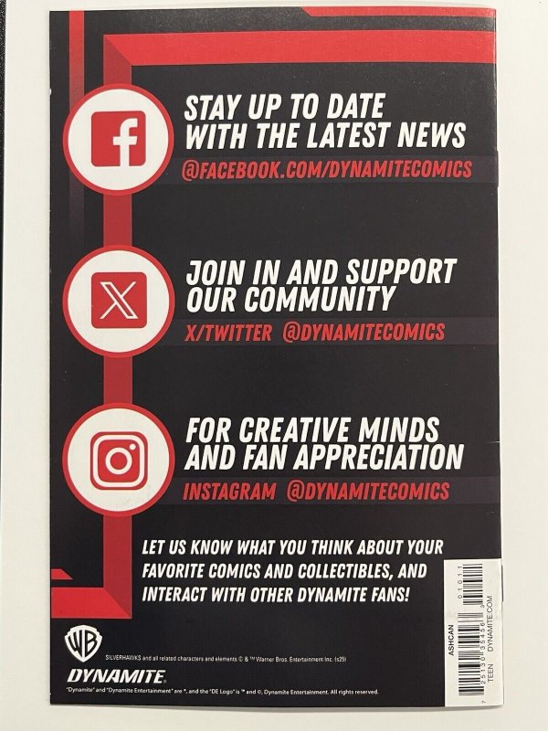 SILVERHAWKS #1 PARRILLO ASHCAN EDITION PROMO DYNAMITE 2025 IN-HAND PROSHIPPER