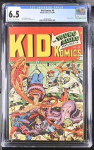 KID KOMICS #9 CGC 6.5 YOUNG ALLIES TIMELY COMICS