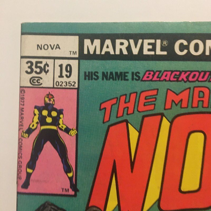 Nova #19 1st Blackout Appearance Wolfman Infantino 1978 Bronze Age Marvel Comics