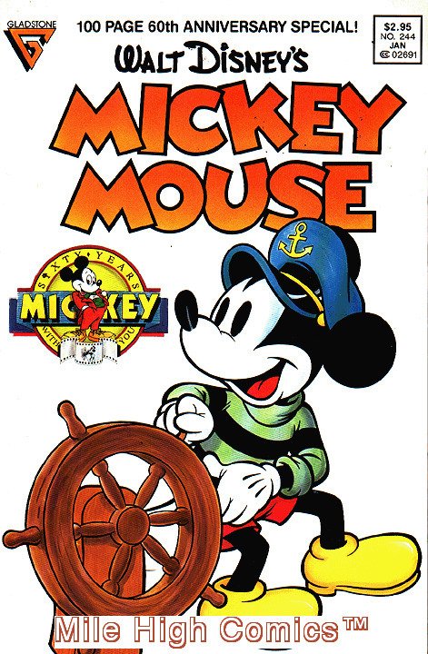 MICKEY MOUSE (1986 Series)  (GLADSTONE) #244 Very Fine Comics Book