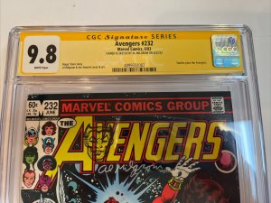 AVengers (1983) # 232 (CGC 9.8 SS) Signed Sketch (Starfox) Al Milgrom | Census=2