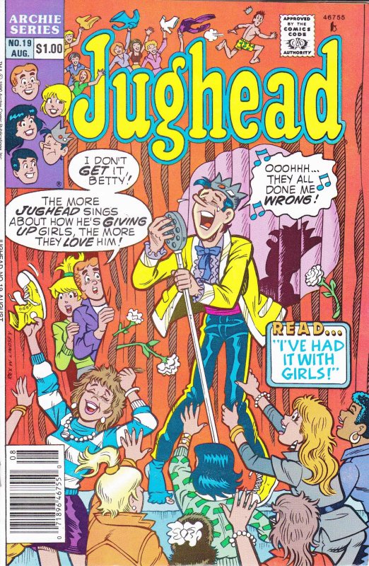 Jughead (2nd Series) #19 (Newsstand) VF/NM ; Archie | Jughead Gives Up Girls