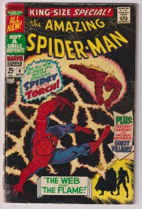 Amazing Spider-Man Annual! Issue #4! 3rd appearance of Mysterio in costume!