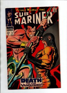 Sub-Mariner #6 - Namor - 2nd appearance Tiger Shark - 1968 - FN