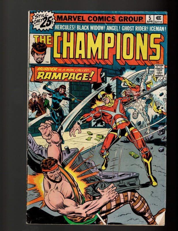 The Champions #4,5,6,7,8 (1976)
