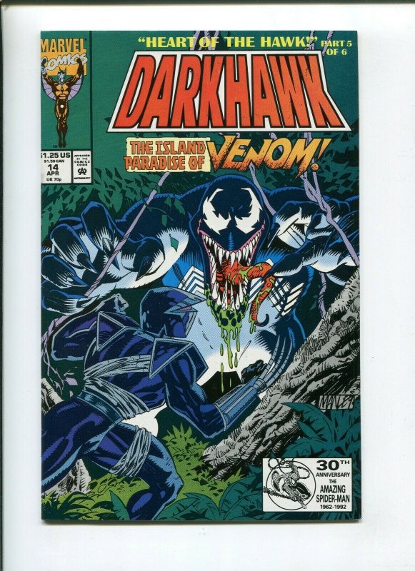 DARKHAWK #13-14 (9.2) VENOM APP!! 1992