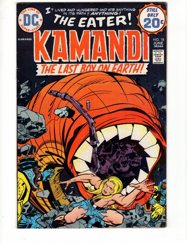 Kamandi, The Last Boy on Earth #18  THE EATER !!!   Jack KING Kirby !!!