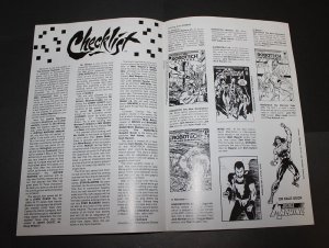 Comico Checklist Promotional Flyer #1  / Justice Machine / 1985