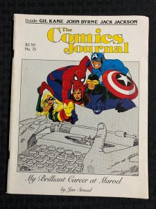 1982 COMICS JOURNAL Magazine #75 VG/FN 5.0 Gil Kane / John Byrne