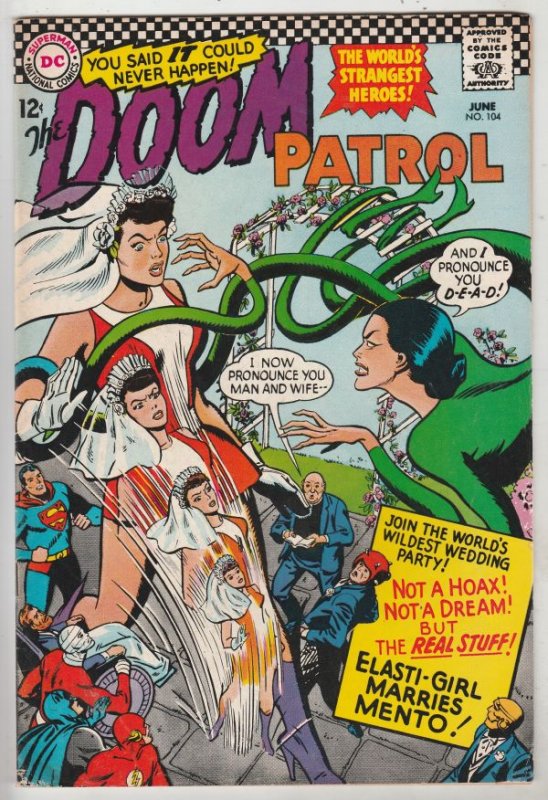 Doom Patrol #104 (Jun-66) VG+ Affordable-Grade The Chief, Negative Man, Elast...