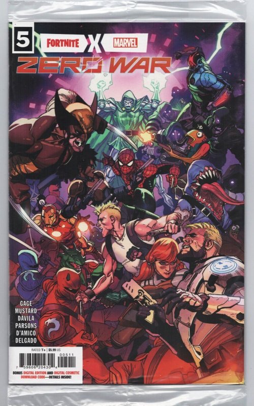 Fortnite X Marvel Zero War #5 Yu Main Cvr | Sealed w/Code (2022) NM 