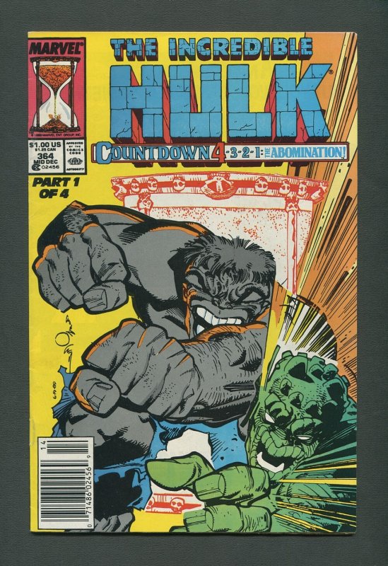 The Incredible Hulk #364  /  7.0 FN/VFN  /  Newsstand /  December 1989