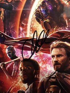 Avengers Infinity War 11x17 Poster w/4 Super-Star Autographs