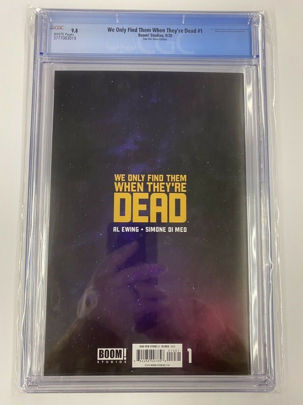 We Only Find Them When They're Dead #1 CGC 9.8 One Per Store Variant Rare BOOM