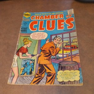 Chamber of Clues #28 kerry drake 1955 Harvey Comics 1st Code Issue former chills