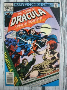 Tomb Of Dracula Lord of Vampires #56 Marvel Comic 1977 Bronze Age VF