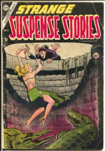 Strange Suspense Stories #21 1954-Charlton-pre-code horror-torture-vampire-VG