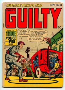 JUSTICE TRAPS THE GUILTY #30 1951-HEADLINE PUBLISHING-SIMON-KIRBY-VG+