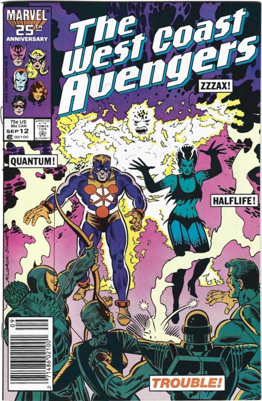 West Coast Avengers #12 Newsstand Edition (1986)