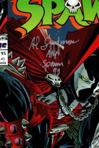 Spawn #8 - signed by Al Simmons aka Spawn w/poster - 1993 - FN