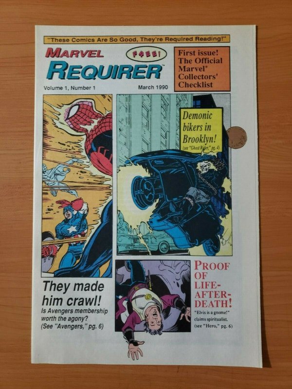 Marvel Requirer #1 Promo Ghost Rider ~ NEAR MINT NM ~ 1990 Marvel Comics