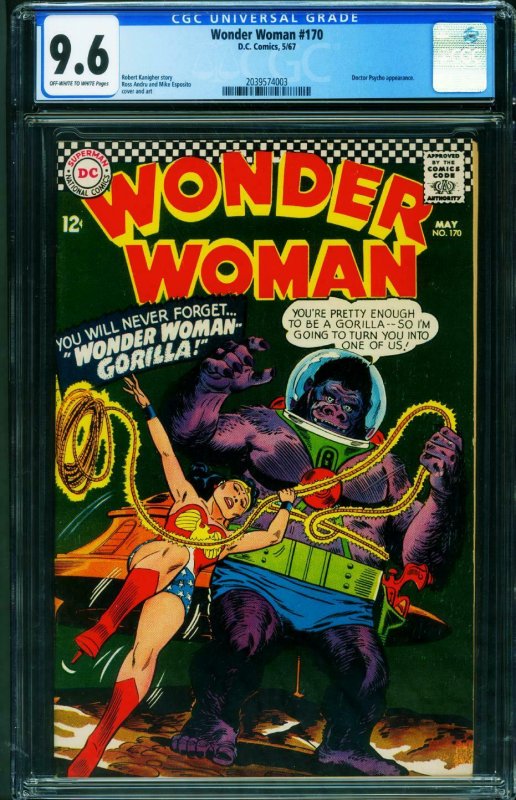 Wonder Woman #170 CGC 9.6 1967- DC Silver Age 2039574003