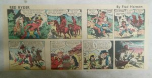 Red Ryder Sunday Page by Fred Harman 12/26/1954 Third Full Page Size! Western!