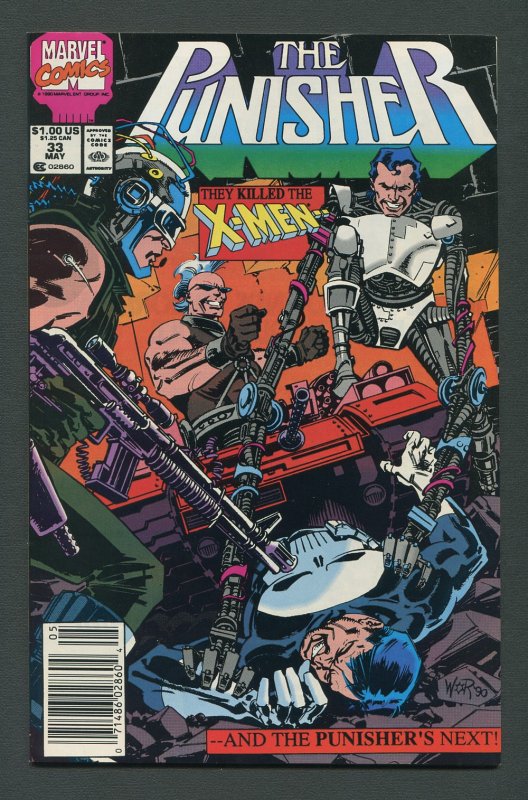 Punisher #33 / 9.4 NM  Newsstand   May 1990