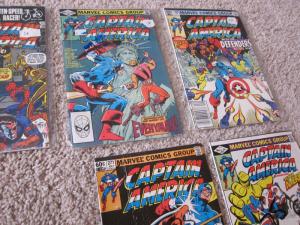 Captain America #248-250 #252 256 257 + Fine (6.0) 15 book lot (551J)