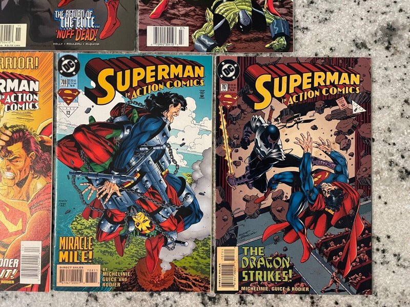 5 Action Comics Feat. Superman DC Comic Books # 707 708 709 711 795 61 J860
