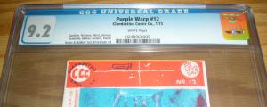 Purple Warp #12 CGC 9.2 tiny print run - high grade underground comix 1973 